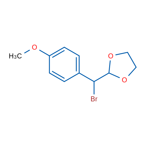 2-(Bromo(4-methoxyphenyl)methyl)-1,3-dioxolane 1g