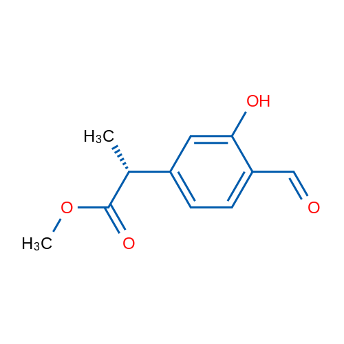 (R)-Methyl 2-(4-formyl-3-hydroxyphenyl)propanoate 1g
