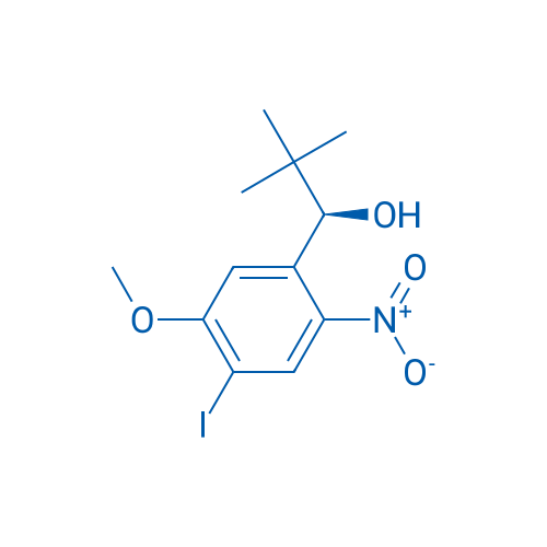(R)-1-(4-Iodo-5-methoxy-2-nitrophenyl)-2,2-dimethylpropan-1-ol 250mg
