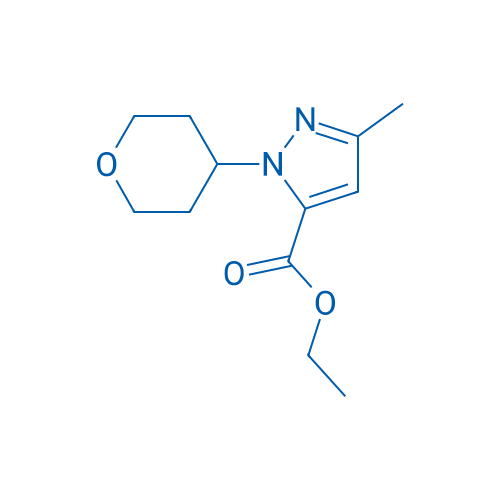 Ethyl 3-methyl-1-(tetrahydro-2H-pyran-4-yl)-1H-pyrazole-5-carboxylate 250mg