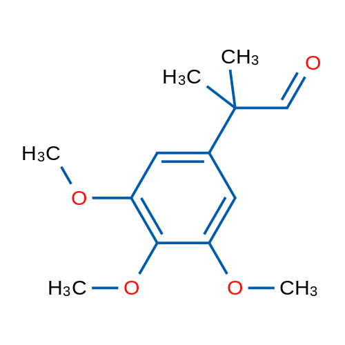 2-Methyl-2-(3,4,5-trimethoxyphenyl)propanal 1g