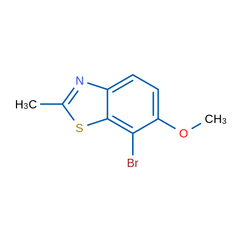 7-Bromo-6-methoxy-2-methylbenzo[d]thiazole 1g