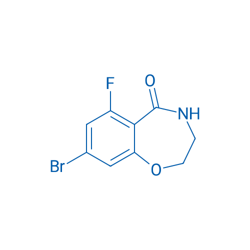 8-Bromo-6-fluoro-3,4-dihydrobenzo[f][1,4]oxazepin-5(2H)-one 250mg