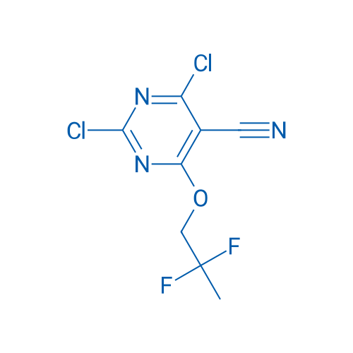 2,4-Dichloro-6-(2,2-difluoro-propoxy)-pyrimidine-5-carbonitrile 1g