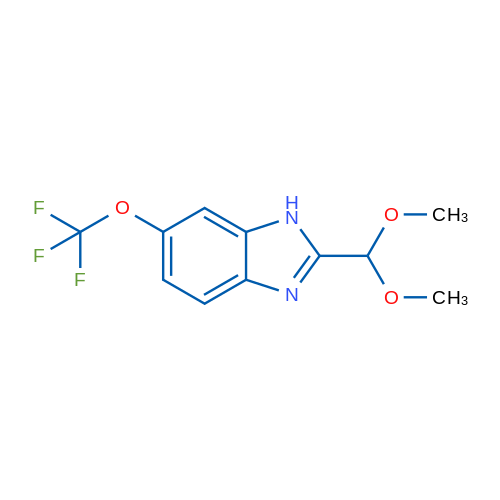 2-Dimethoxymethyl-6-trifluoromethoxy-1H-benzoimidazole 1g