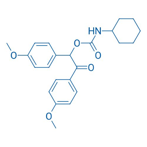 1,2-Bis(4-methoxyphenyl)-2-oxoethyl cyclohexylcarbamate 1g