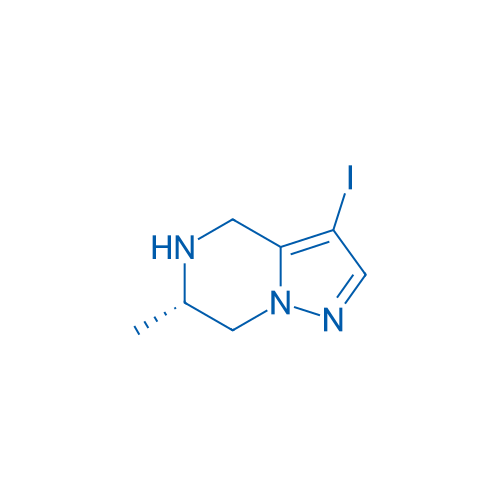 (S)-3-Iodo-6-methyl-4,5,6,7-tetrahydropyrazolo[1,5-a]pyrazine 100mg
