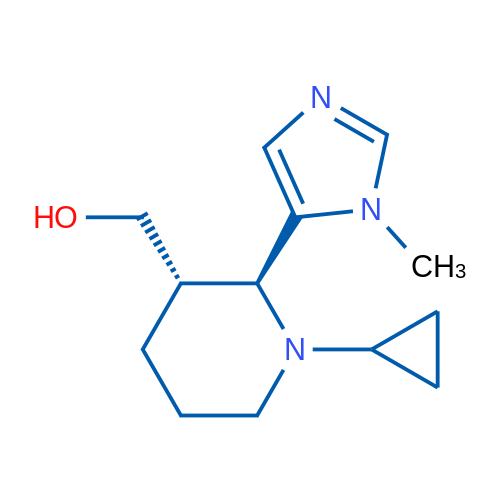 Rac-[(2R,3R)-1-cyclopropyl-2-(1-methyl-1H-imidazol-5-yl)piperidin-3-yl]methanol 1g