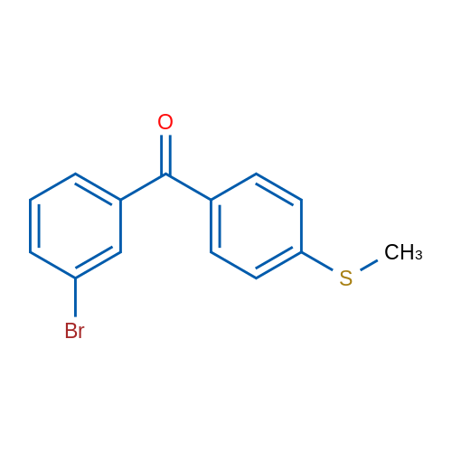 (3-Bromophenyl)(4-(methylthio)phenyl)methanone 25g