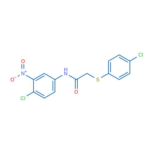 N-(4-Chloro-3-nitrophenyl)-2-[(4-chlorophenyl)sulfanyl]acetamide 1g