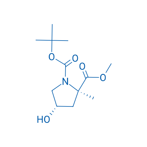 1-(tert-Butyl) 2-methyl (2R,4S)-4-hydroxy-2-methylpyrrolidine-1,2-dicarboxylate 250mg
