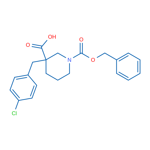 1-Cbz-3-(4-chlorobenzyl)-3-carboxypiperidine 1g