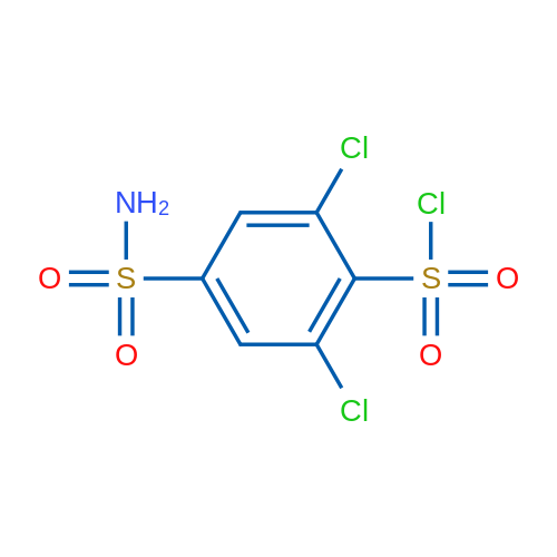2,6-Dichloro-4-sulfamoylbenzene-1-sulfonyl chloride 1g