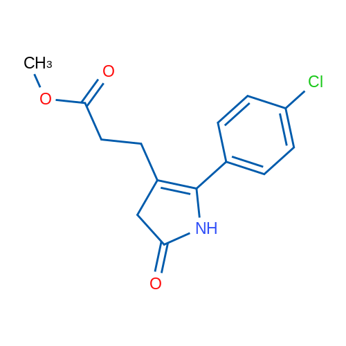 Methyl 3-(2-(4-chlorophenyl)-5-oxo-4,5-dihydro-1H-pyrrol-3-yl)propanoate 1g