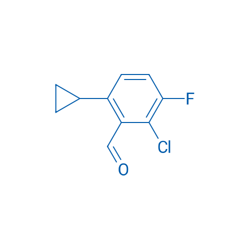 2-Chloro-6-cyclopropyl-3-fluorobenzaldehyde 250mg