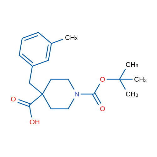 1-Boc-4-(3-methylbenzyl)-4-carboxypiperidine 1g