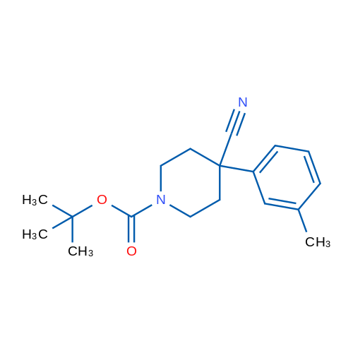 1-Boc-4-cyano-4-(3-methylphenyl)-piperidine 1g