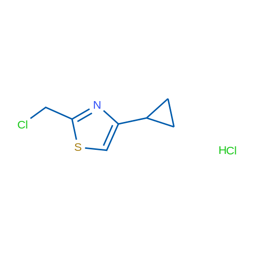 2-(CHloromethyl)-4-cyclopropyl-1,3-thiazole hydrochloride 1g