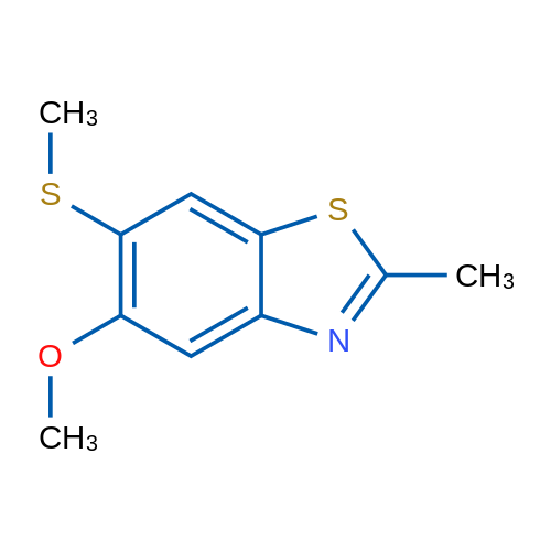 5-Methoxy-2-methyl-6-(methylthio)benzo[d]thiazole 1g
