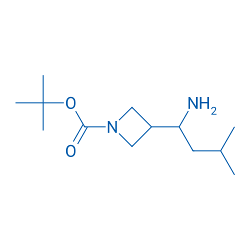 tert-Butyl 3-(1-amino-3-methylbutyl)azetidine-1-carboxylate 100mg