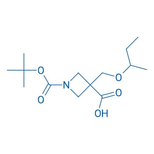 1-(tert-Butoxycarbonyl)-3-(sec-butoxymethyl)azetidine-3-carboxylic acid 250mg