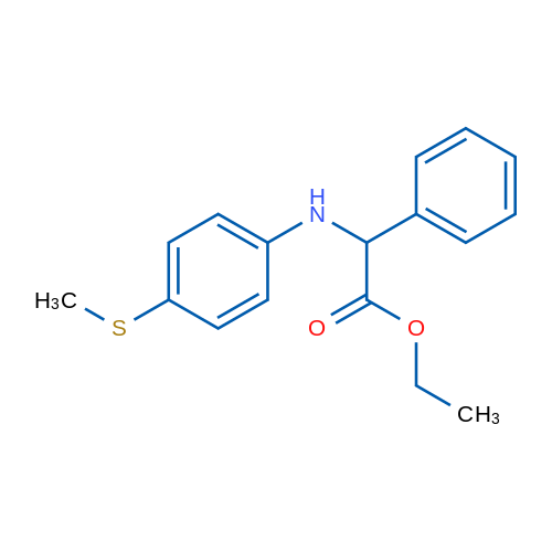 Ethyl 2-{[4-(methylsulfanyl)phenyl]amino}-2-phenylacetate 1g