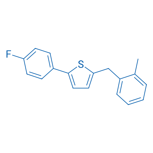 2-(4-Fluorophenyl)-5-(2-methylbenzyl)thiophene 50mg