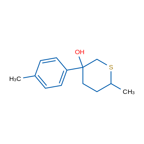 6-Methyl-3-(4-methylphenyl)thian-3-ol 1g