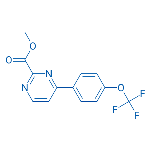 Methyl 4-(4-(trifluoromethoxy)phenyl)pyrimidine-2-carboxylate 250mg