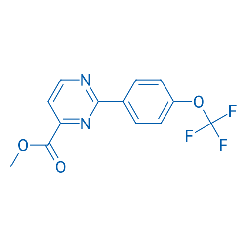 Methyl 2-(4-(trifluoromethoxy)phenyl)pyrimidine-4-carboxylate 250mg
