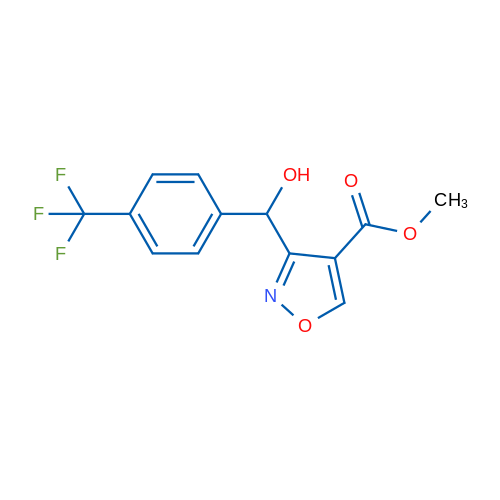 Methyl 3-(hydroxy(4-(trifluoromethyl)phenyl)methyl)isoxazole-4-carboxylate 1g