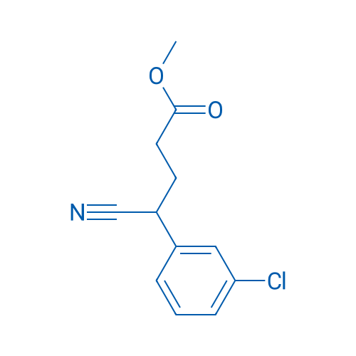 Methyl 4-(3-chlorophenyl)-4-cyanobutanoate 250mg