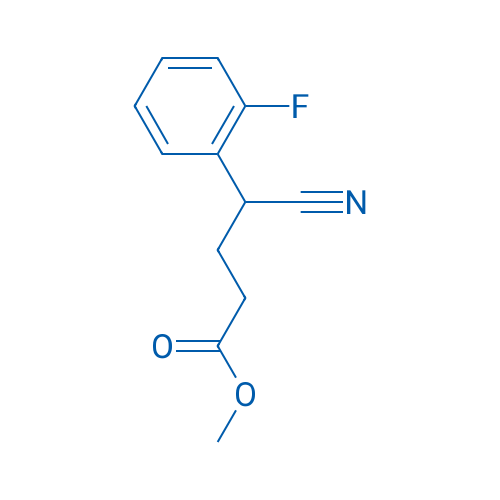 Methyl 4-cyano-4-(2-fluorophenyl)butanoate 250mg