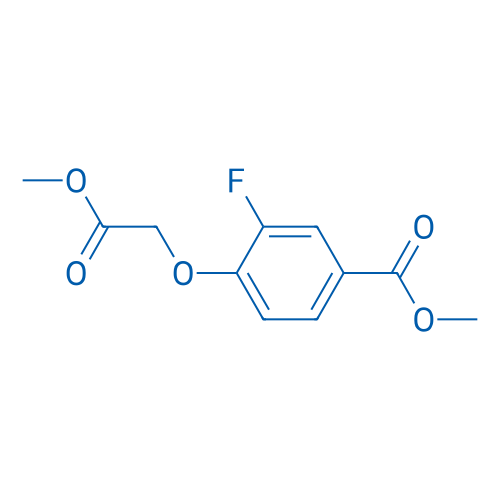 Methyl 3-fluoro-4-(2-methoxy-2-oxoethoxy)benzoate 250mg