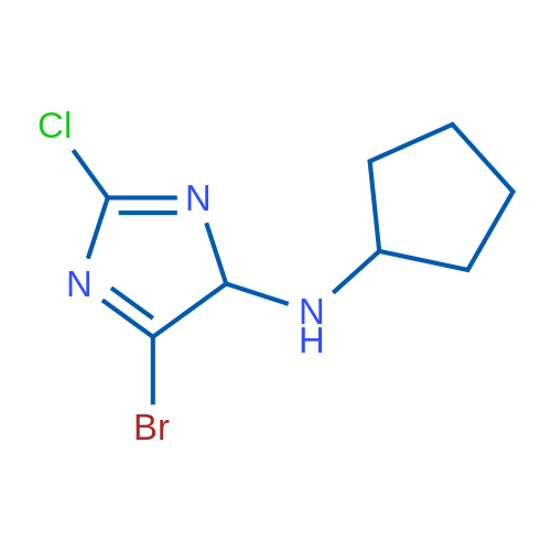 5-Bromo-2-chloro-N-cyclopentyl-4H-imidazol-4-amine 1g