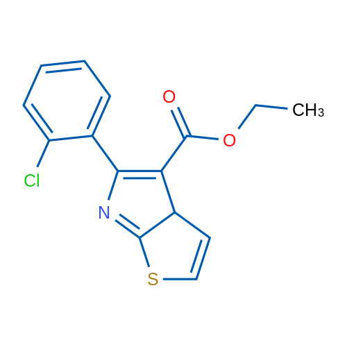 Ethyl 5-(2-chlorophenyl)-3aH-thieno[2,3-b]pyrrole-4-carboxylate 1g