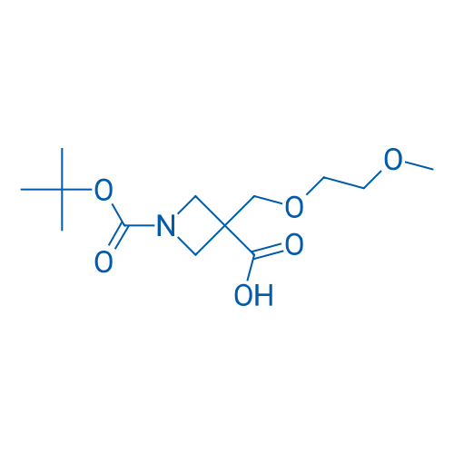 1-(tert-Butoxycarbonyl)-3-((2-methoxyethoxy)methyl)azetidine-3-carboxylic acid 250mg