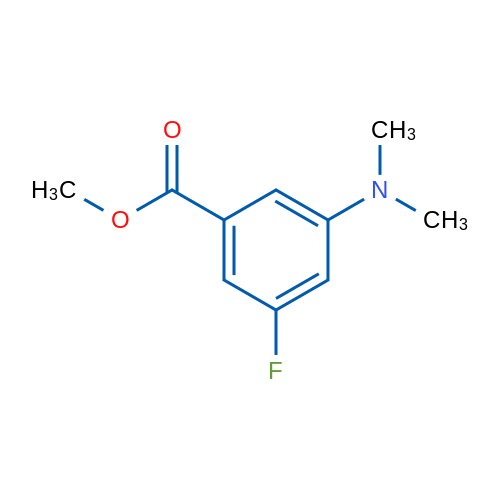 3-(Dimethylamino)-5-fluorobenzoic acid methyl ester 250mg