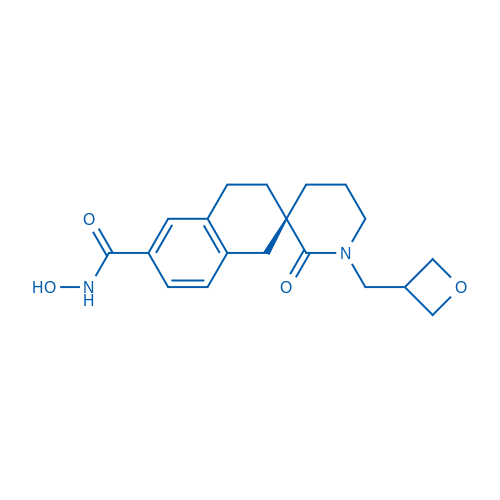 (R)-N-HYDROXY-1'-(OXETAN-3-YLMETHYL)-2'-OXO-3,4-DIHYDRO-1H-SPIRO[NAPHTHALENE-2,3'-PIPERIDINE]-6-CARBOXAMIDE 250mg