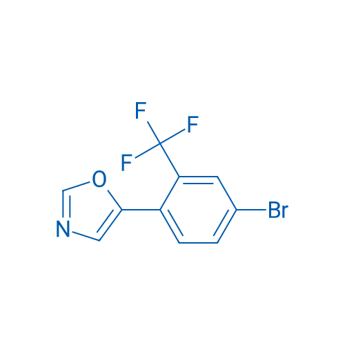 5-(4-Bromo-2-(trifluoromethyl)phenyl)oxazole 250mg