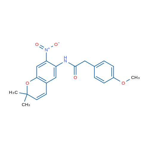 N-(2,2-Dimethyl-7-nitro-2H-chromen-6-yl)-2-(4-methoxyphenyl)acetamide 1g