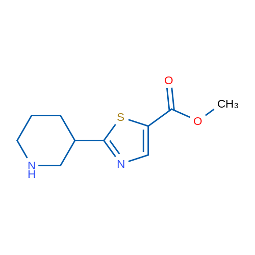 Methyl 2-(piperidin-3-yl)-1,3-thiazole-5-carboxylate 1g