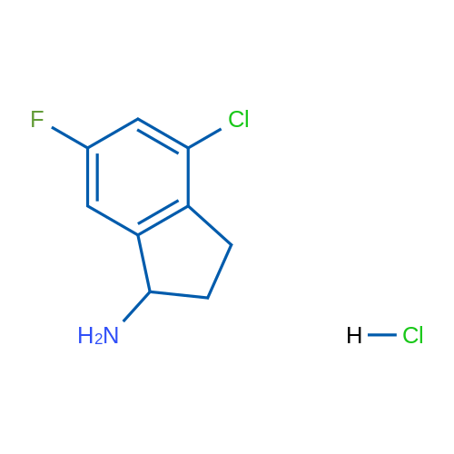 4-chloro-6-fluoro-2,3-dihydro-1H-inden-1-amine hydrochloride 1g