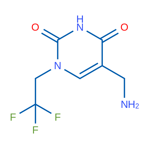 5-(Aminomethyl)-1-(2,2,2-trifluoroethyl)-1,2,3,4-tetrahydropyrimidine-2,4-dione 1g