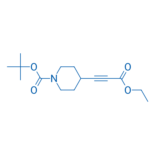 tert-Butyl 4-(3-ethoxy-3-oxoprop-1-yn-1-yl)piperidine-1-carboxylate 250mg