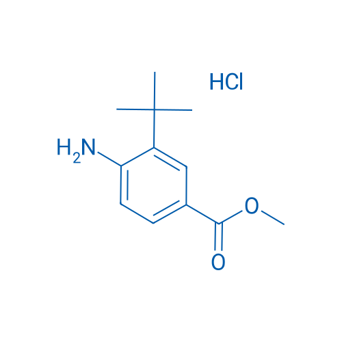 Methyl 4-amino-3-(tert-butyl)benzoate hydrochloride 250mg