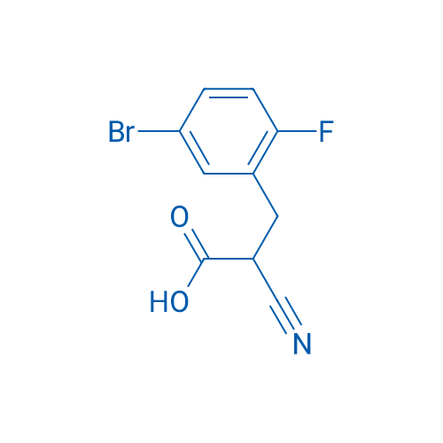 3-(5-Bromo-2-fluorophenyl)-2-cyanopropanoic acid 250mg