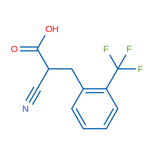 2-Cyano-3-(2-(trifluoromethyl)phenyl)propanoic acid 5g