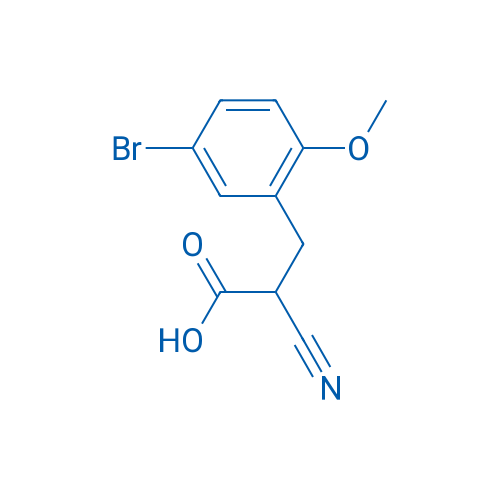 3-(5-Bromo-2-methoxyphenyl)-2-cyanopropanoic acid 250mg