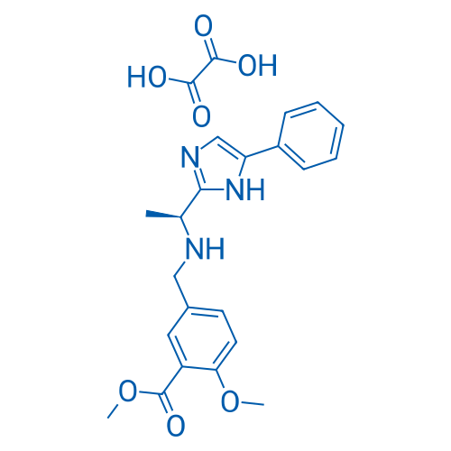 Methyl (S)-2-methoxy-5-(((1-(5-phenyl-1H-imidazol-2-yl)ethyl)amino)methyl)benzoate oxalate 100mg